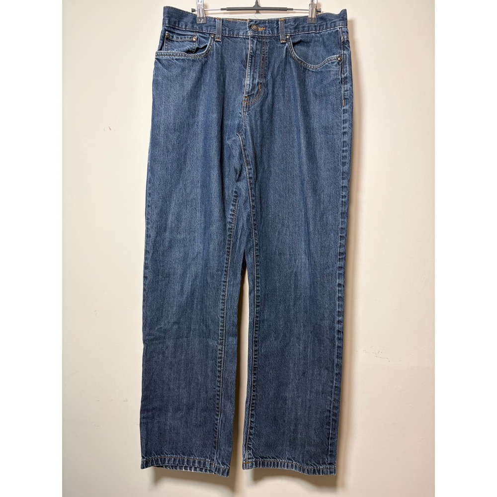 Patagonia Iron Clad Denim Jeans Mens 34 Organic Cotton Medium Wash Straight Leg